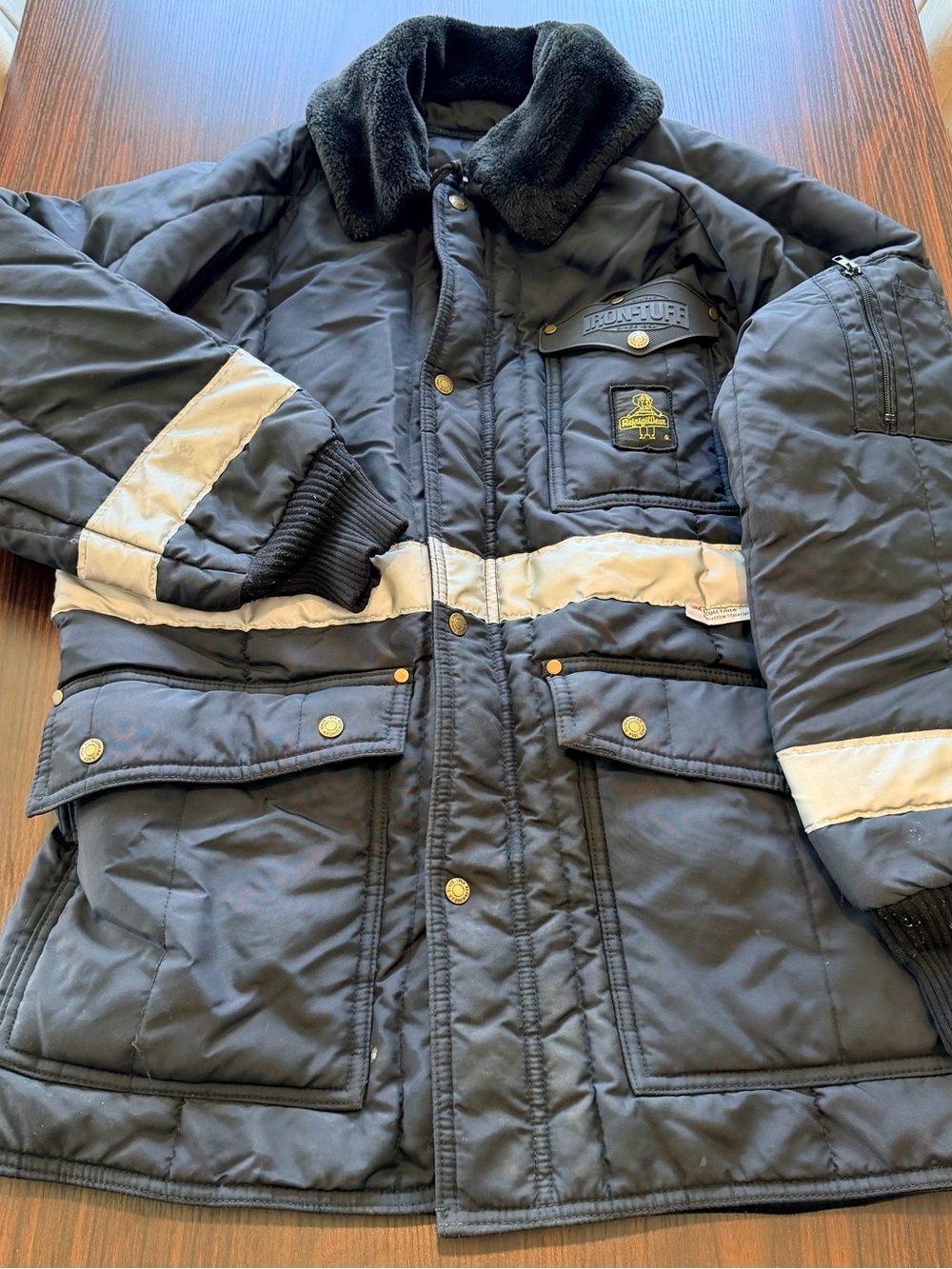 RefrigiWear Iron-Tuff Mens High Visibility Industrial Freezer Parka Jacket L
